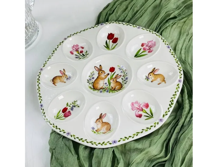 Пасхальное блюдо для яиц 24см Lenardi 305-365