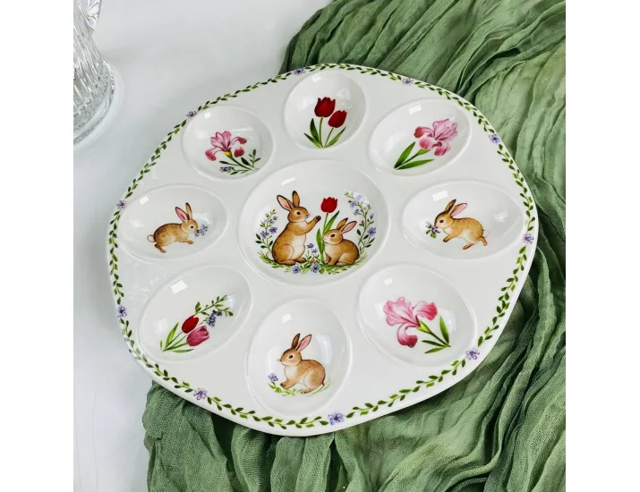 Пасхальное блюдо для яиц 24см Lenardi 305-422