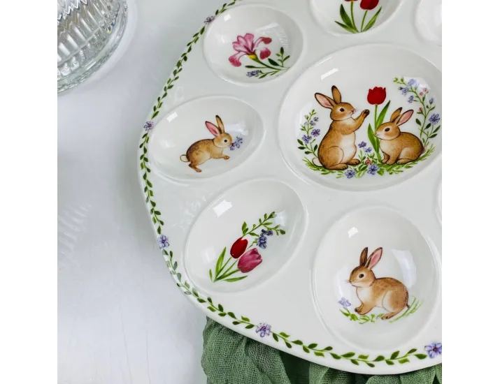 Пасхальное блюдо для яиц 24см Lenardi 305-422