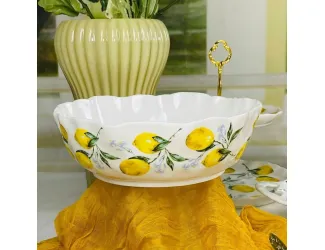 Салатник 23х7,5см Lenardi Лимоны 305-490