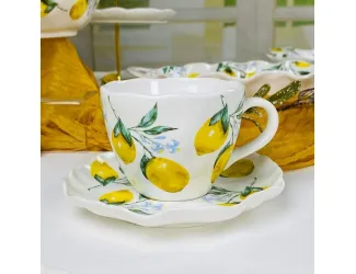 Кофейный набор 12предметов 150мл Lenardi Лимоны 305-492