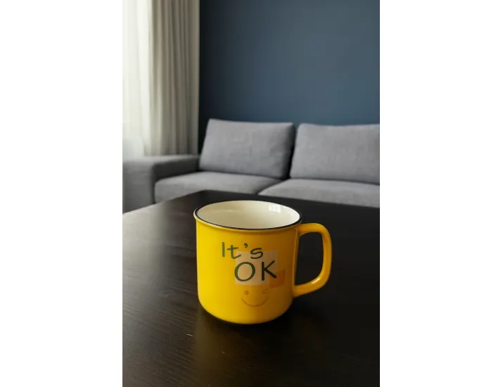 Кружка 380мл с ложкой Lenardi 315-018