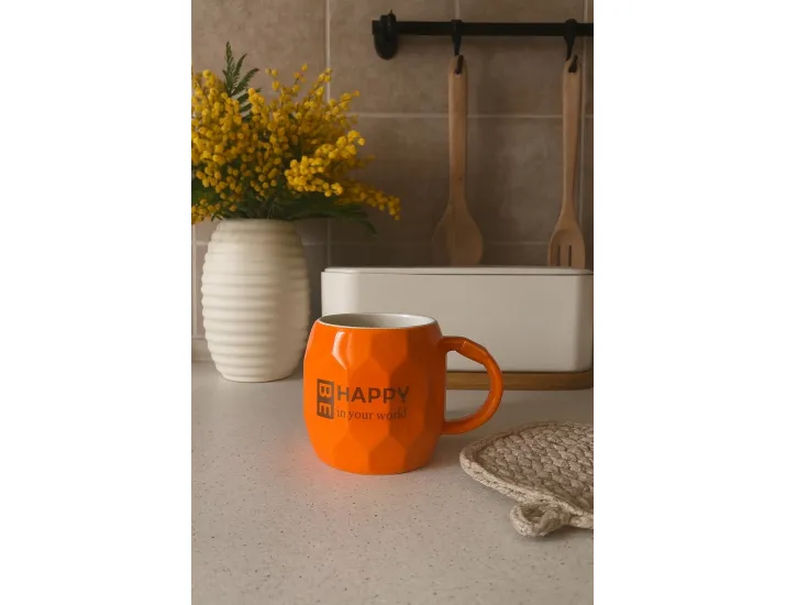 Кружка 400мл Lenardi 315-022 оранжевый