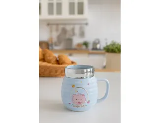 Детская кружка 470мл с крышкой 315-038