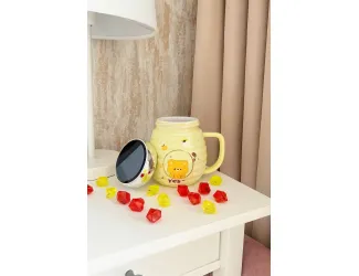 Детская кружка 470мл с крышкой 315-039