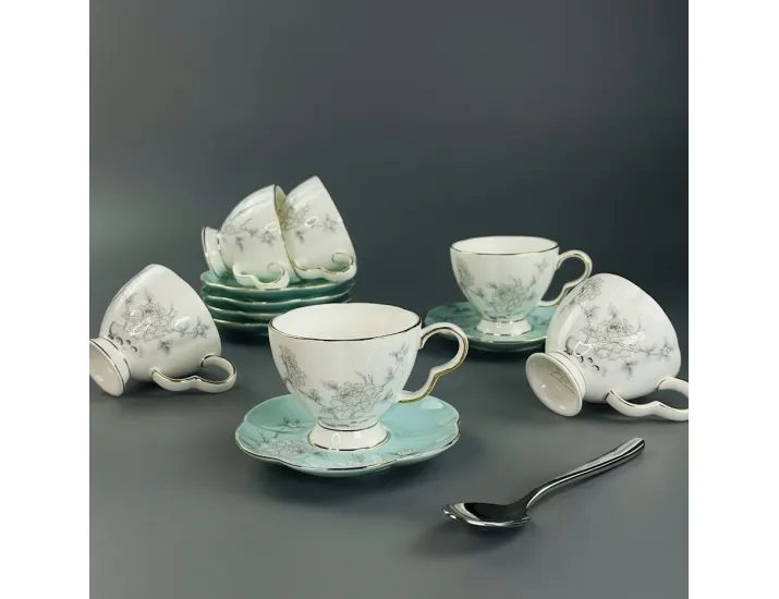 Кофейный набор 12предметов 140мл Lenardi Sabrina 555-129