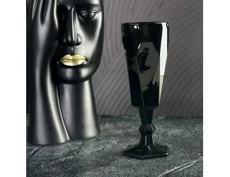 Набор фужеров для шампанского 6шт 180мл Lenardi 583-002 чёрный