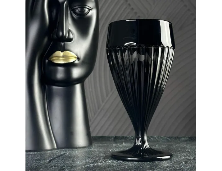 Набор бокалов для вина 6шт 300мл Lenardi 583-004 чёрный