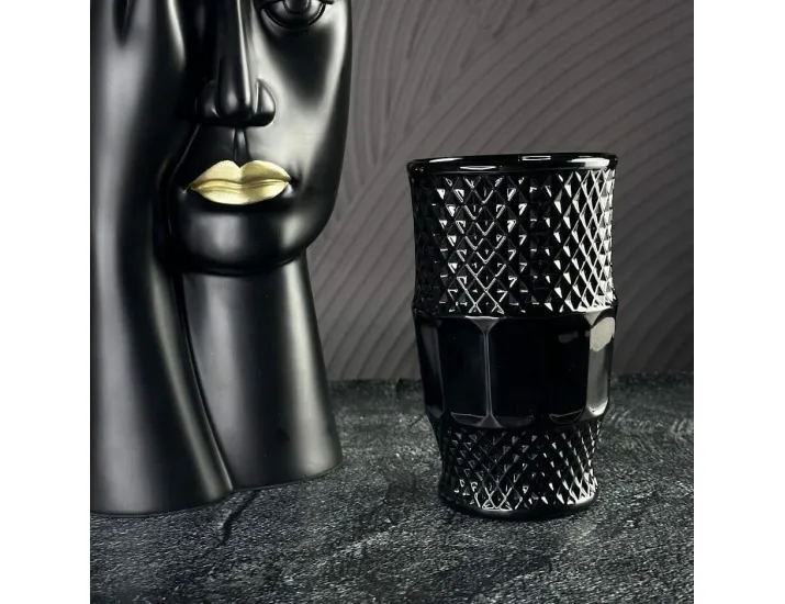 Набор стаканов 400мл Lenardi 583-007 чёрный