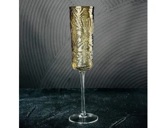 Набор фужеров для шампанского 6шт 230мл Lenardi 583-022 янтарный