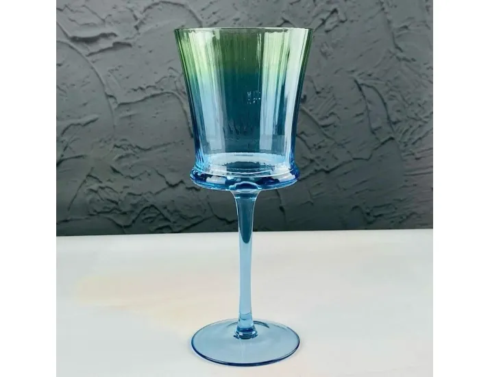 Набор бокалов для вина 6шт 320мл Lenardi 584-008 голубой