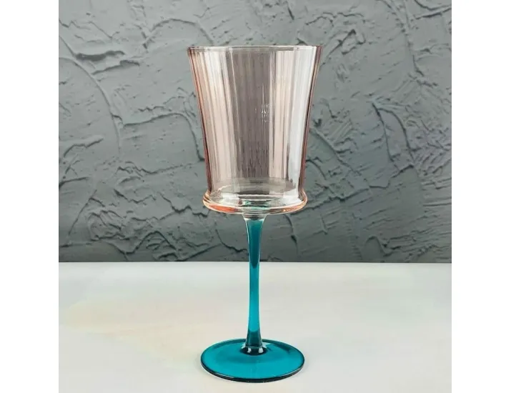 Набор бокалов для вина 6шт 320мл Lenardi 584-014 розовый