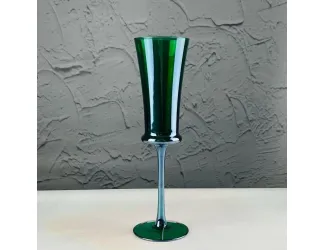 Набор фужеров для шампанского 6шт 180мл Lenardi 584-025 зелёный