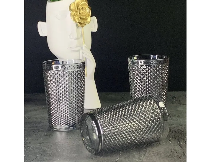 Набор стаканов 350мл Lenardi 588-493 серый