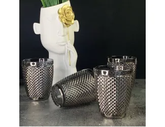 Набор стаканов 260мл Lenardi 588-494 серый