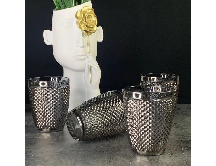 Набор стаканов 260мл Lenardi 588-494 серый