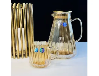 Набор графин 1700мл и 6 кружек 370мл Lenardi 589-093