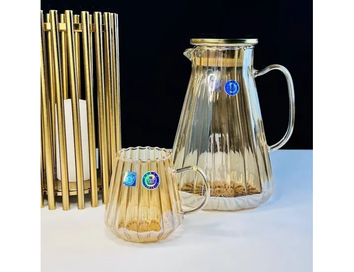 Набор графин 1700мл и 6 кружек 370мл Lenardi 589-093