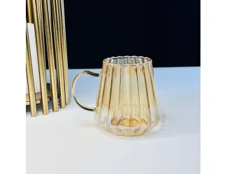 Набор из 6 кружек 370мл Lenardi 588-542 янтарный