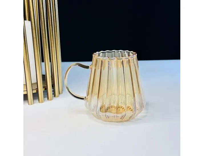 Набор из 6 кружек 370мл Lenardi 588-542 янтарный