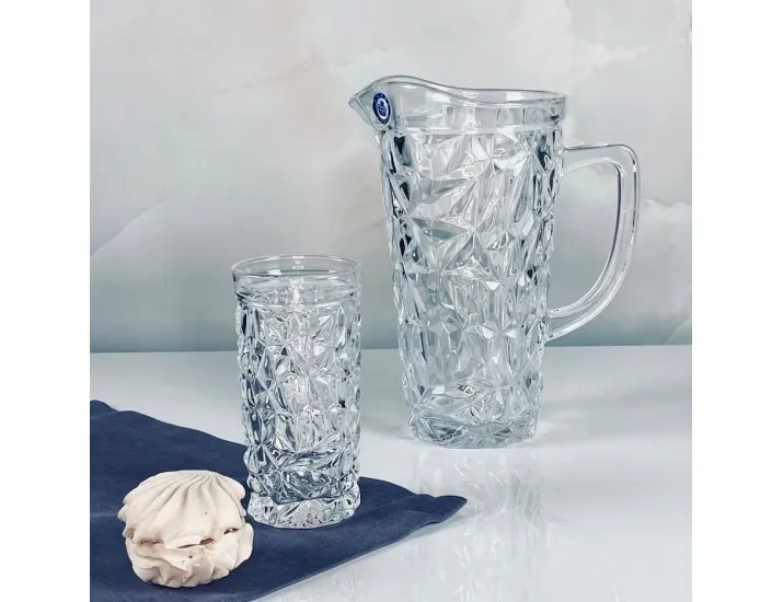 Набор графин 1000мл и 6 стаканов 300мл Lenardi 588-570