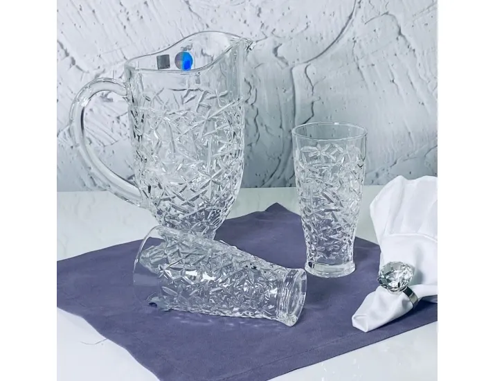 Набор графин 1250мл и 6 стаканов 310мл Lenardi 588-572