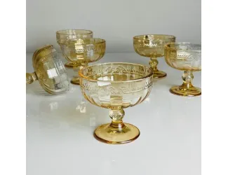 Набор креманок 6шт 230мл Lenardi 588-614 янтарный