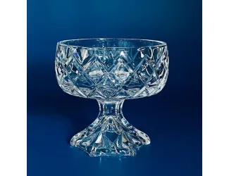 Конфетница 15см на ножке в под.уп.(х12)Стекло