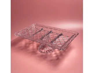 Прямоугольная менажница 37,2х22,5х12,5см на ножке Lenardi 588-696