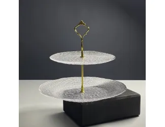 Двухъярусная этажерка 22/29см Lenardi 588-779