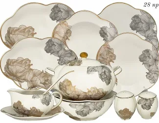 Столовый сервиз на 6 персон 28 предметов Lenardi Миллениум 666-376
