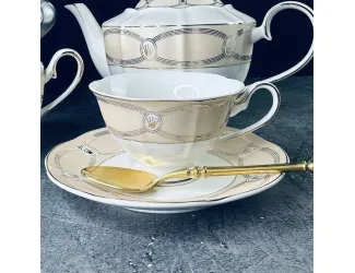 Набор чайных пар на 6 персон 12 предметов 240мл Lenardi 666-378