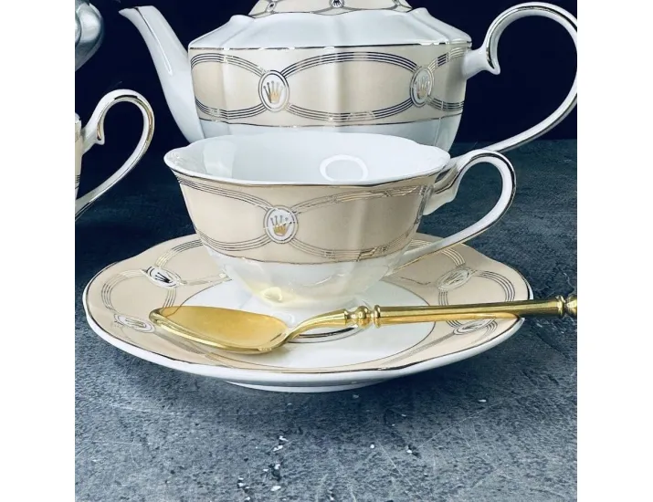 Набор чайных пар на 6 персон 12 предметов 240мл Lenardi 666-378