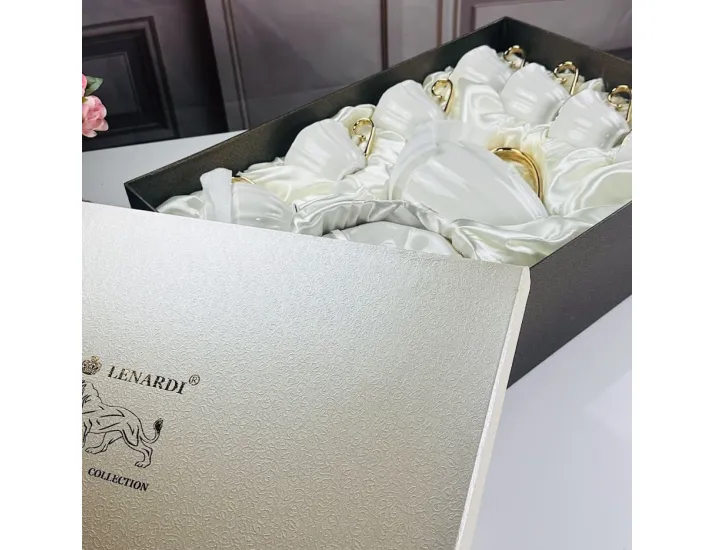 Чайный сервиз на 6 персон 16 предметов 230мл Lenardi Камелия 666-411