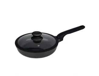 Сковорода 1,6л с крышкой 24см MYSTERY 820-024