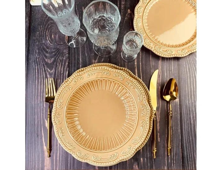 Набор тарелок 6шт 21см Lenardi Бавария карамель 110424