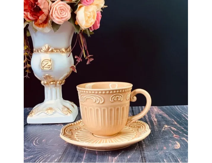 Чайный сервиз на 6 персон16 предметов Lenardi Бавария карамель 110426