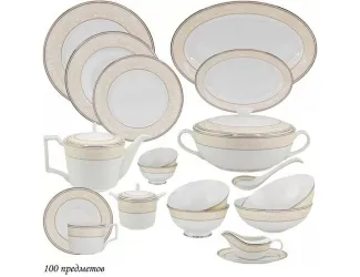 Чайно-столовый сервиз на 12 персон 100 предметов Lenardi Джульетта 145-351