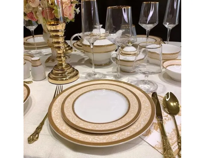 Чайно-столовый сервиз на 12 персон 88 предметов Lenardi Элизабет 205-051