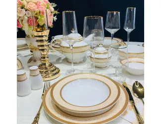 Набор тарелок суповых 6шт 23см Lenardi Элизабет 205-039