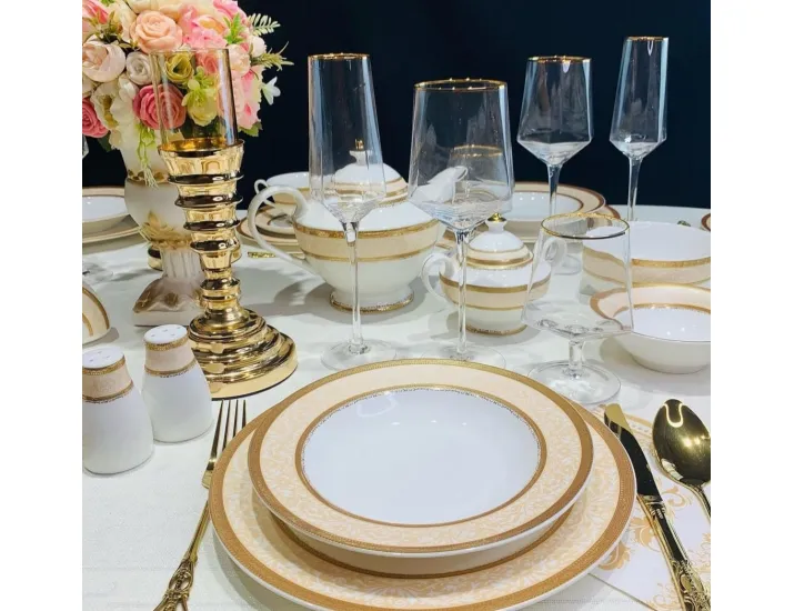 Набор тарелок суповых 6шт 23см Lenardi Элизабет 205-039