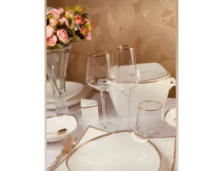 Чайно-столовый сервиз на 12 персон 93 предмета Lenardi Galaxy Gold 145-141