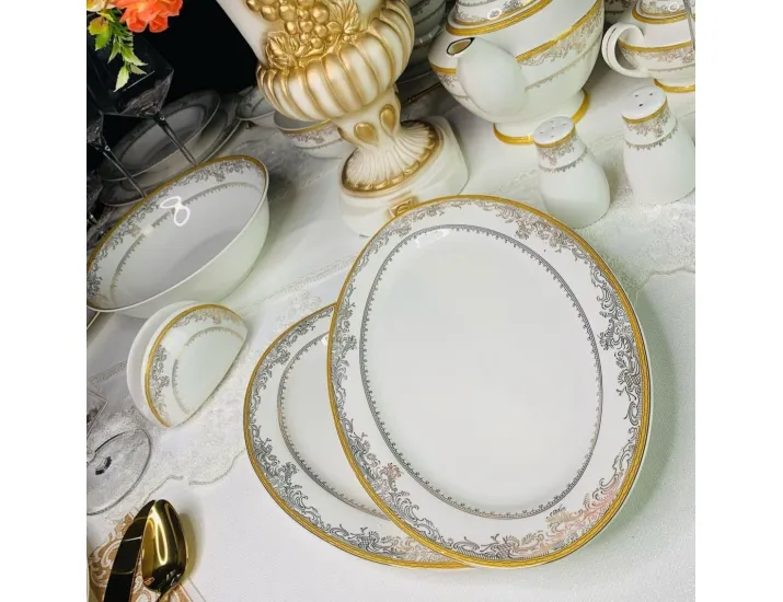 Чайно-столовый сервиз на 12 персон 88 предметов Lenardi Исидора 205-083