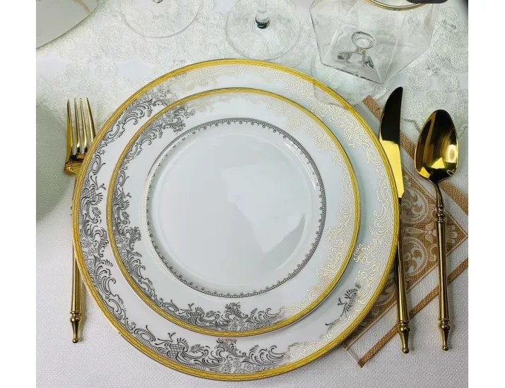 Чайно-столовый сервиз на 12 персон 88 предметов Lenardi Исидора 205-083