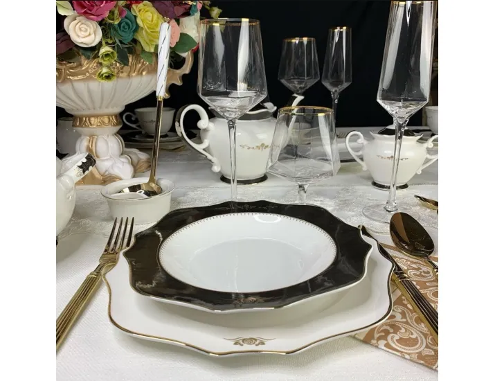 Набор тарелок глубоких 6шт 22см Lenardi Rich 109-021