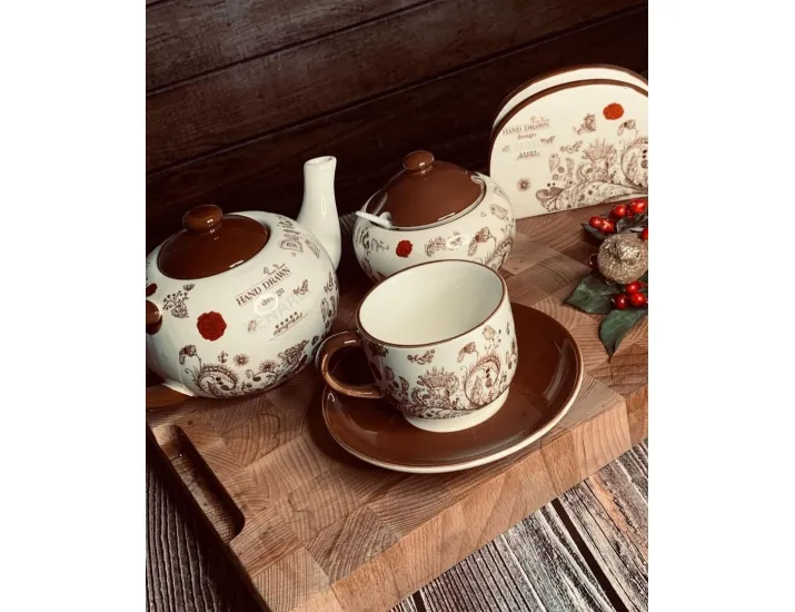 Блюдо прямоугольное 44,5*29*4см Lenardi Птичий дворик 110384