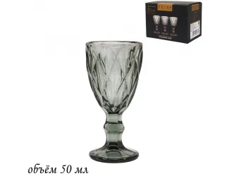 Набор рюмок 6шт 50мл Lenardi серый 588-406