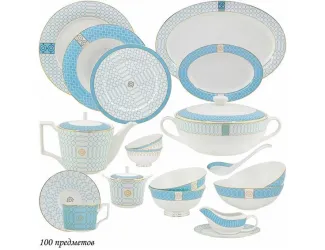Чайно-столовый сервиз на 12 персон 100 предметов Lenardi Тиффани 145-302
