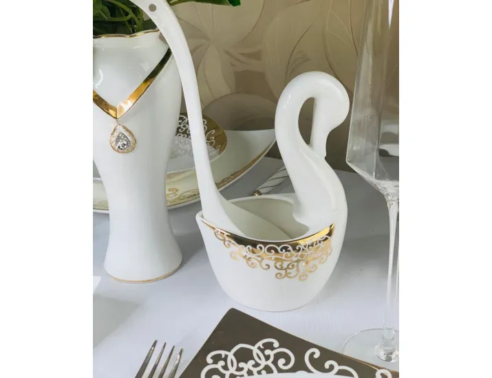 Чайно-столовый сервиз на 12 персон 93 предмета Lenardi Золотой орнамент 145-102