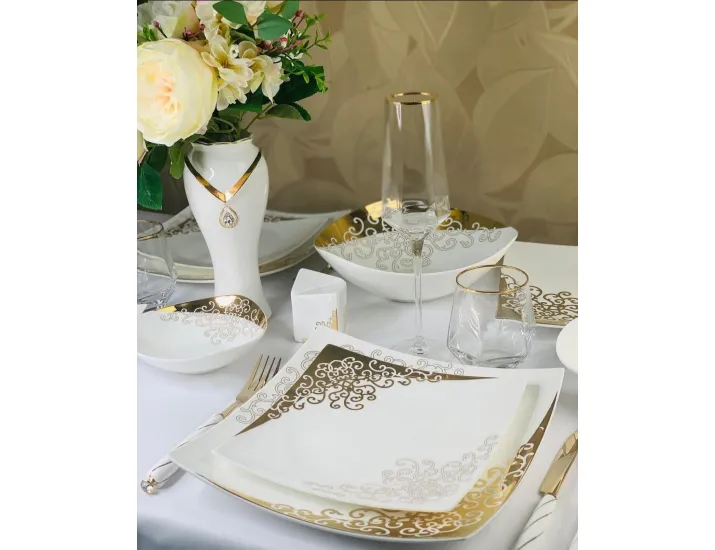 Салатник 27см Lenardi Золотой орнамент 145-035